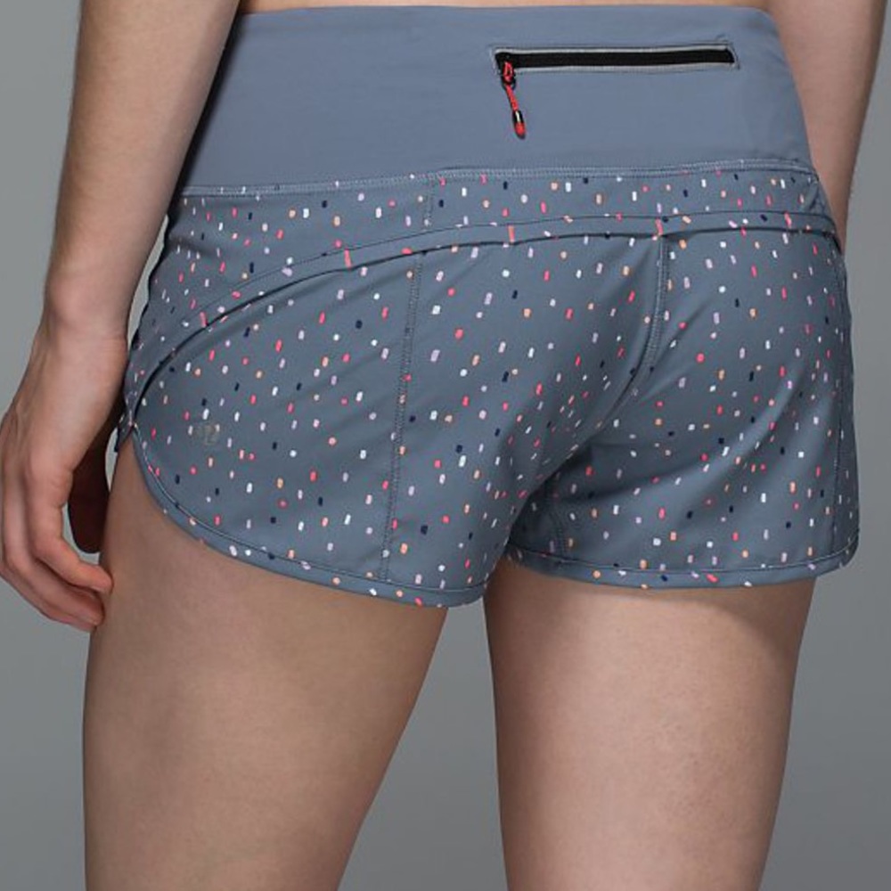 RARE Lululemon Speed Shorts Confetti Cake Multi
